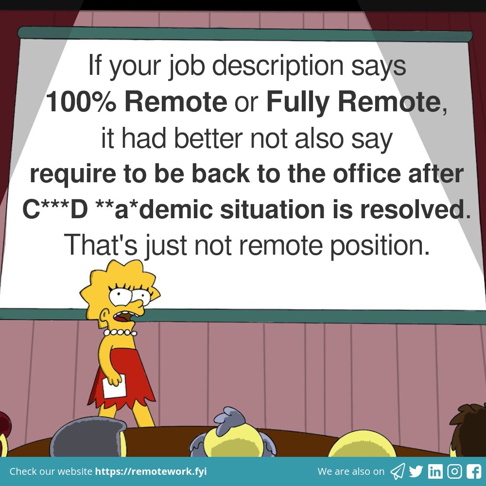remotework_fyi's tweet photo. #meme #remoteworkmeme #remotework #remoteworking #workingremotely #workfromhome #workingfromhome #wfh #workfromanywhere #flexibleworking #telecommute https://t.co/DlQ0K1DBrT