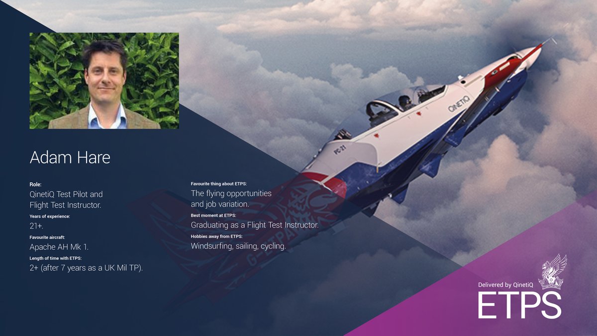 QinetiQ's tweet image. Graduating as a Flight Test Instructor at ETPS, Adam Hare has been with the school for over 2 years. Adam previously worked as a Front line helicopter Pilot and Flight Commander within the British Army.
#InternationalPilotsDay #LearntoTest #TesttoLearn #FlightTestPilot