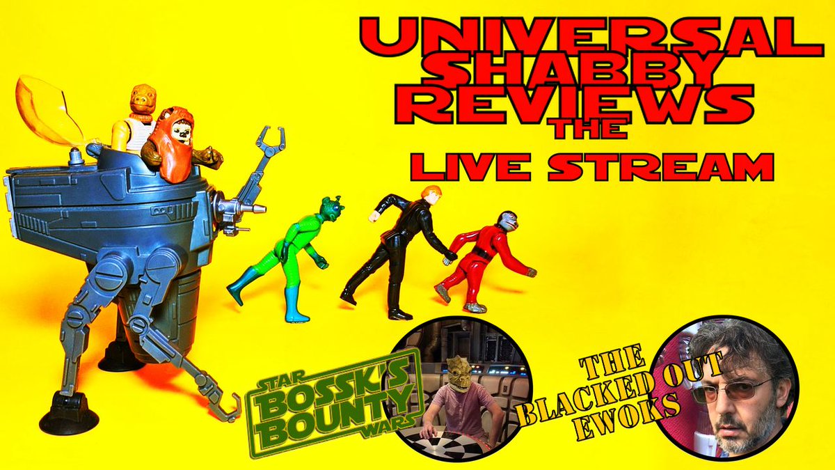 youtu.be/TrUxxQn3l1o
Join in the fun tonight 8pm 3pm EST. Special gussets 
@bossksbounty and @EwoksOut .
@SalaciousRum @AwesomeGeekShow @StarWars375 @SithCareBear @JonBoldrey @vintagetoyrush @ReviewsReynolds @Smithlord1980 @markyj71 @Mach_7T3 @weegavski76 @ScubaPete2