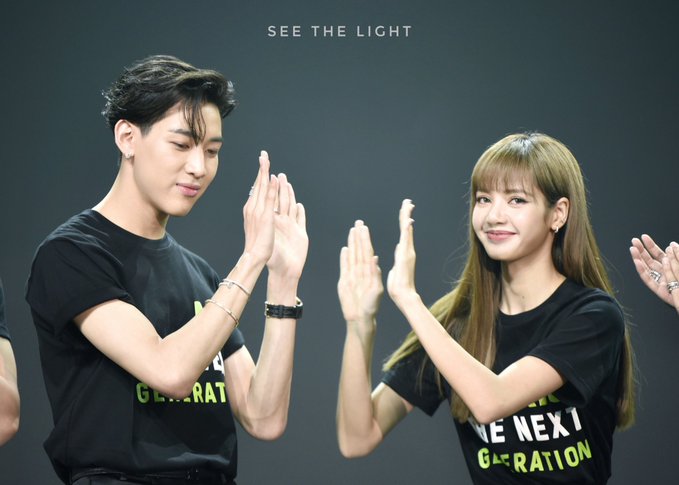 lisa and bambam in this awkward sequence