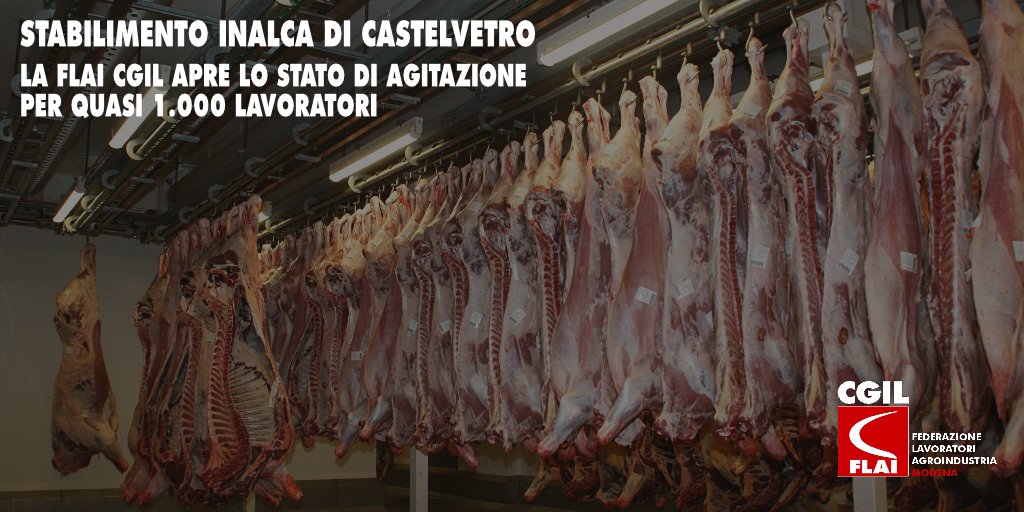 🟥 Riguarda i dipendenti Inalca e Gescar dello stabilimento Inalca di Castelvetro di Modena in relazione a
✅ sicurezza sul lavoro legata all’emergenza Covid 19
✅ contratto aziendale
Per approfondire 👉 bit.ly/332CJVa

<a href="/FlaiCgilModena/">Flai-Cgil Modena</a> <a href="/er_flai/">FLAI CGIL ER</a> <a href="/flaicgil/">Flai Cgil nazionale</a> <a href="/cgilnazionale/">CGIL Nazionale</a>