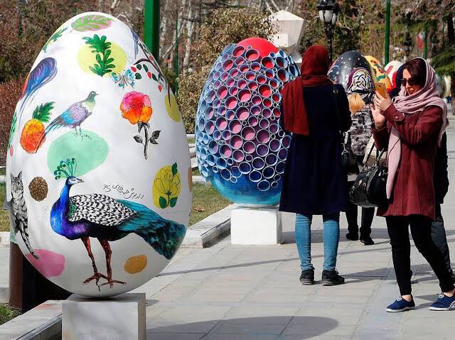 Colored eggs for  #Nowruz   (Persian New Year)  #Iran 1/2  #ایران  #نوروز    #تهران