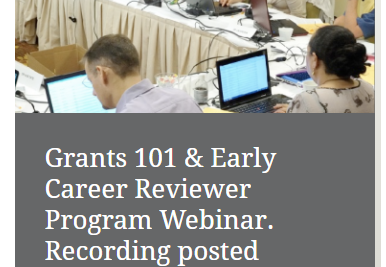 Did you miss the Grants 101 &amp; ECR Webinar earlier this month? Materials - recording, slides, and answers to &gt;200 Qs (!!) are posted: public.csr.nih.gov