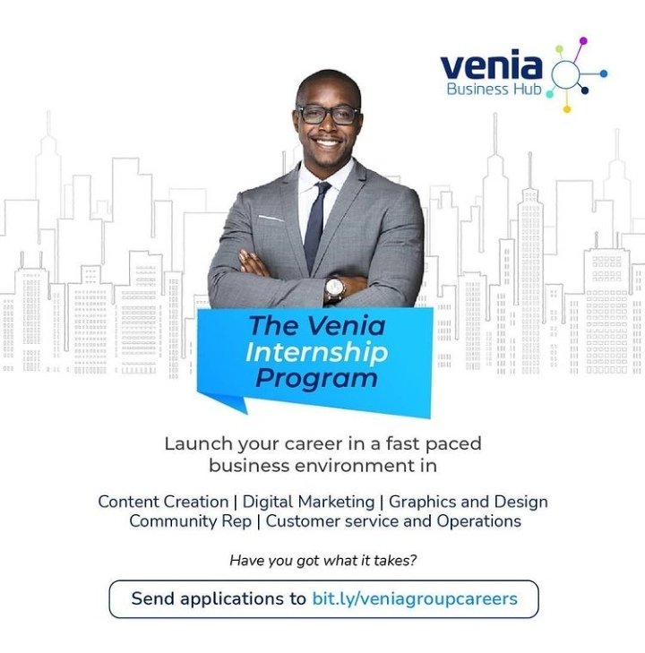 Coincidentally, the first internship program for 2021 is still open for applications:
bit.ly/veniagroupcare…

Cheers to building people of impact.

#Venia