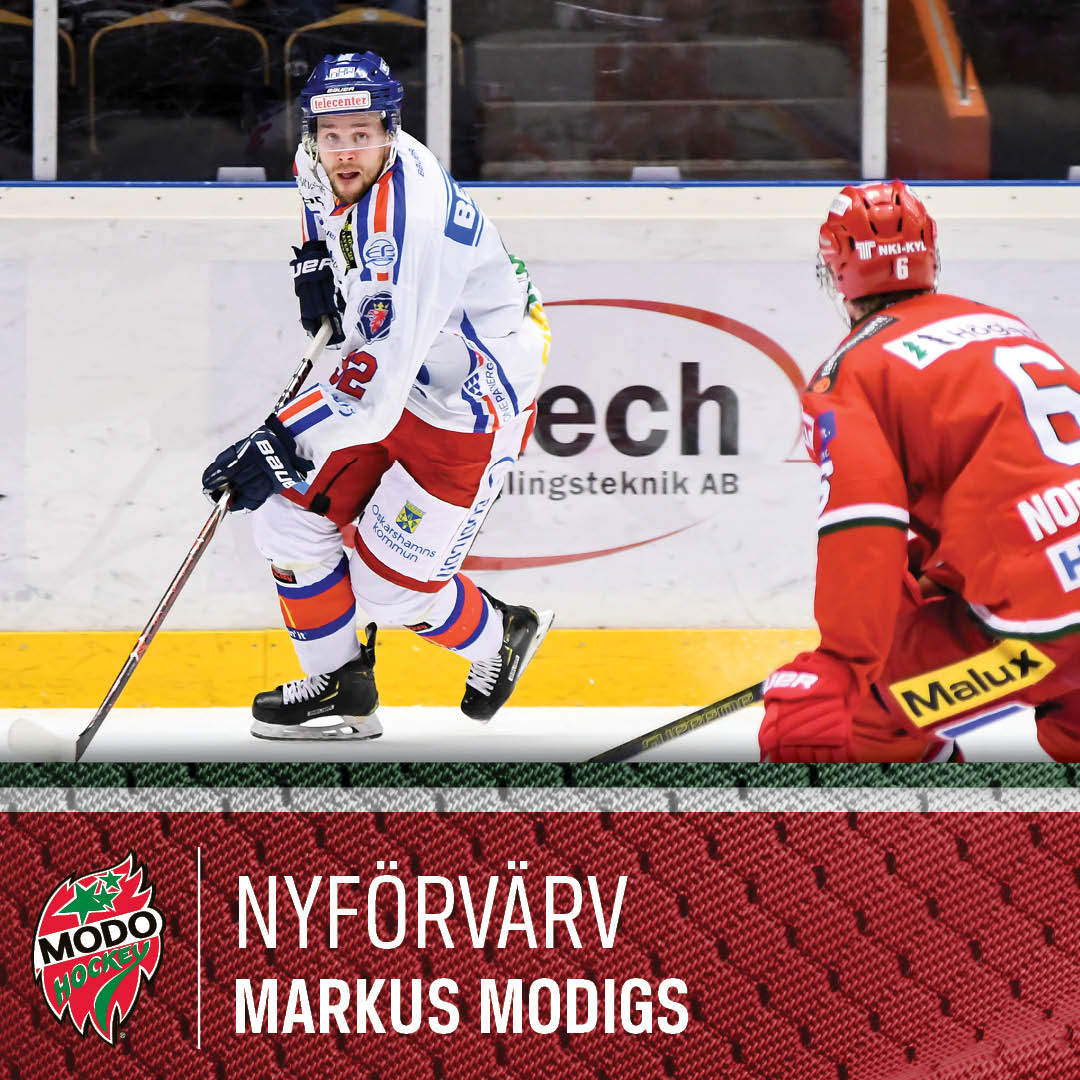 MODO Hockey har kontrakterat Markus Modigs:
modohockey.se/article/tho1ak…
#modose