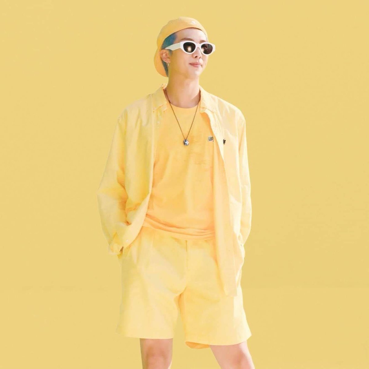 I am obsessed with joon in yellow idc idc  @BTS_twt  #BTS    #BTS_Butter    #BTSARMY  