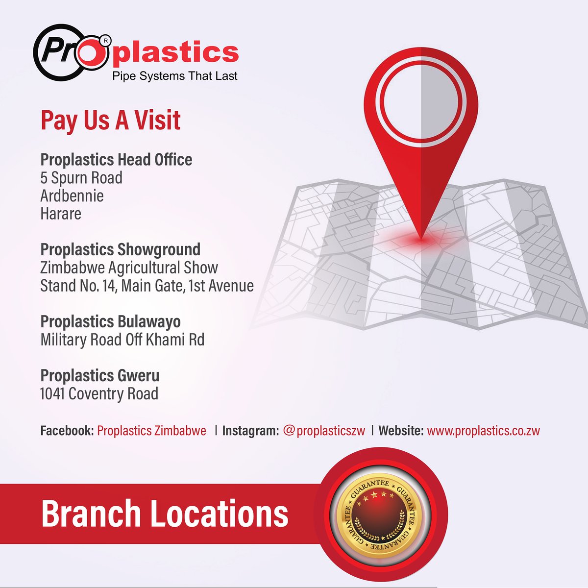proplasticszw's tweet photo. #PayUsAVisit!
Online or offline we are always at the ready to offer the best PVC pipe and fitting solutions on the market.
Get in touch today!

#proplastics 
#pvc https://t.co/6MYaos3OzK