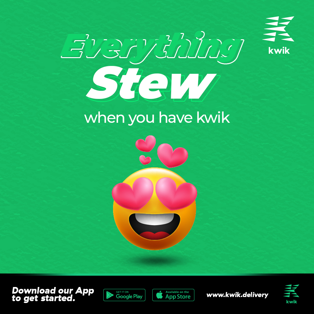 kwikafrica's tweet photo. #Fact 👍

The peace of mind of knowing your package is in safe hands cannot be beaten. With Kwik Delivery, it’s just stewwwwwwwww!

Download our App https://t.co/OYOUNQMOLE

#KwikDelivery #EverythingStew #LagosDelivery #Deliveryservice https://t.co/aClVdePGmW