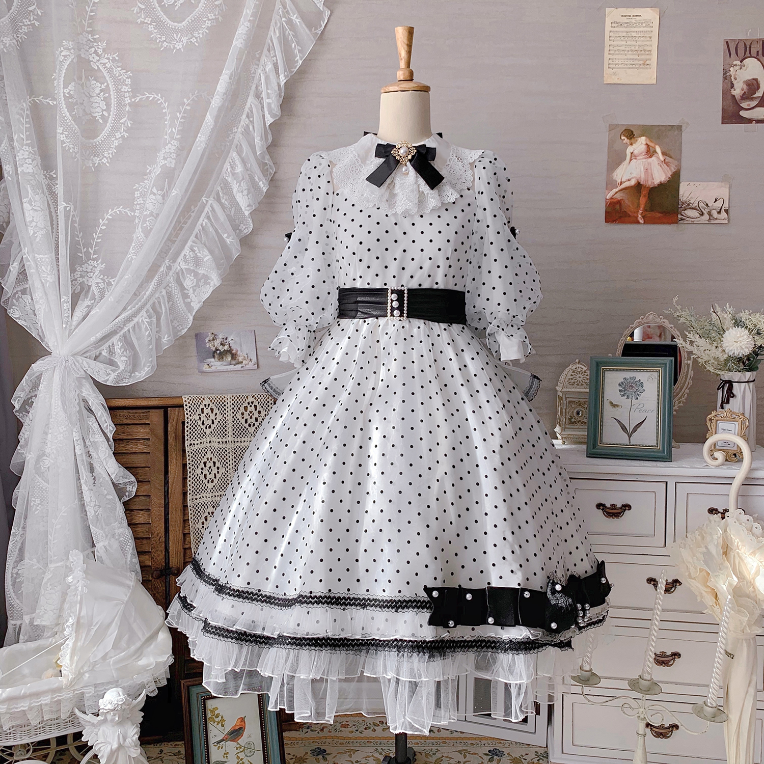 Rococo S Closet Sakya 水玉レトロワンピース トルソー着用画像 Rococoscloset 新作 ロリータファッション T Co Ordszcavlr Twitter