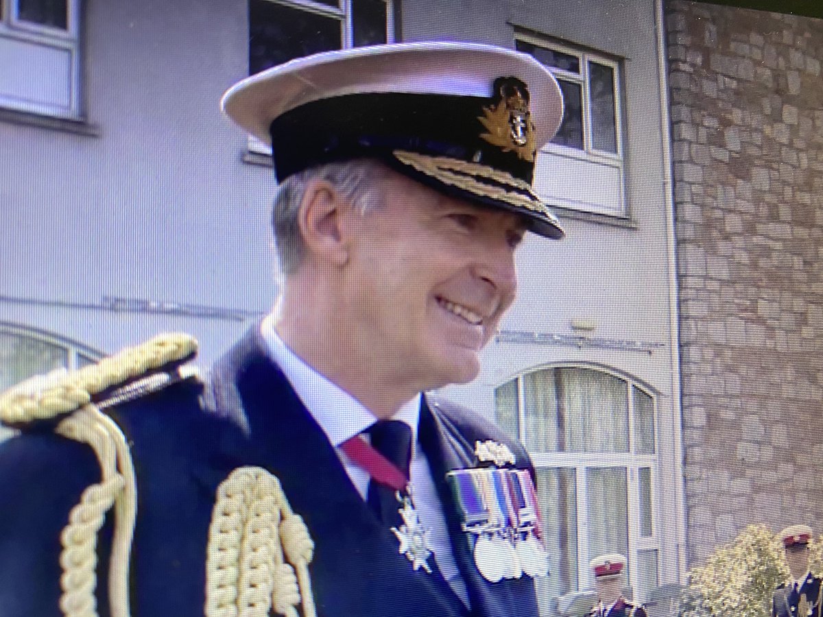 Walk around by @MajGenHolmes and @AdmTonyRadakin @CommandoTRG - a new Commandant General Royal Marines will take over the role today - pics from the @theRMcharity live stream