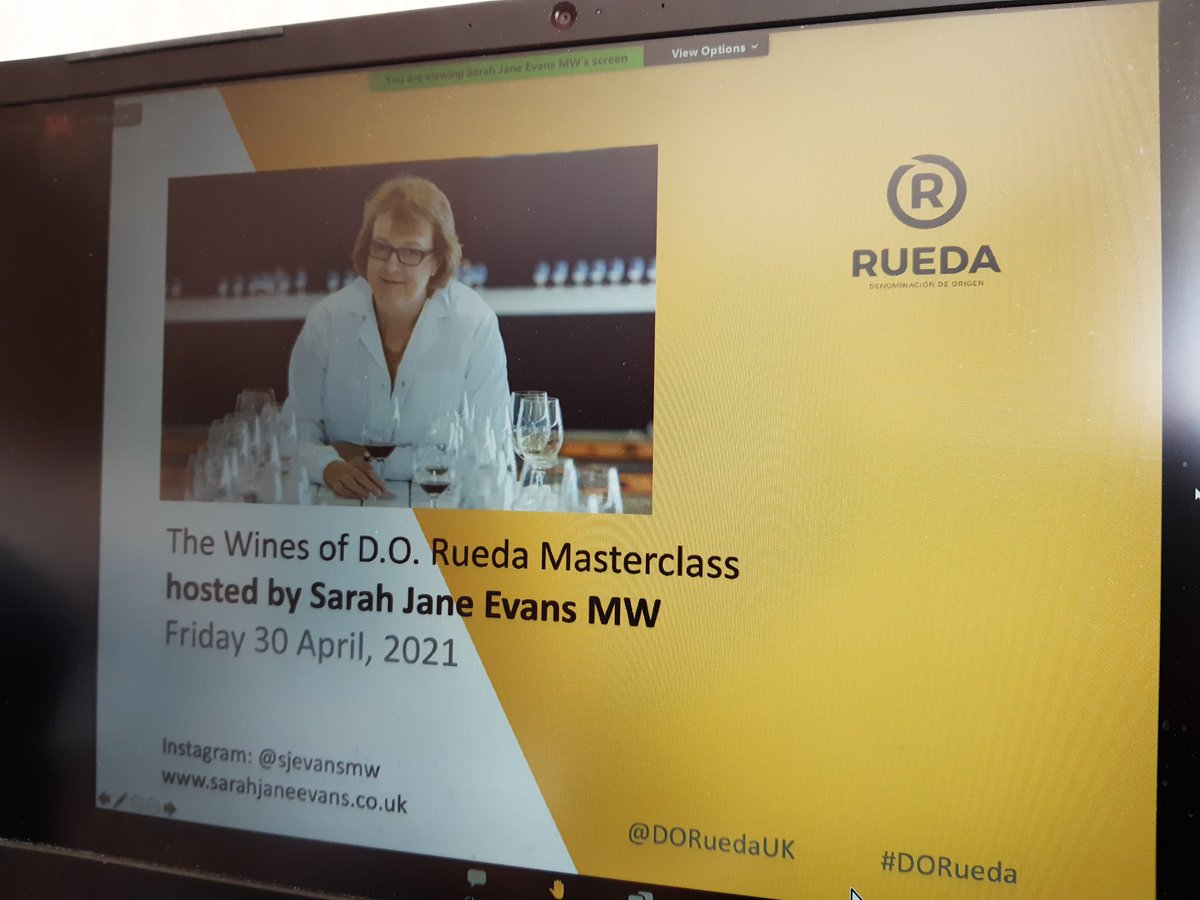 Watching an excellent DORueda session with @SJEvansMW  I love the comment that Castelo Medina's 2019 Sauvignon Blanc 'will go very well with a little bite of something' 😀 @DORueda @DOreudauk #tasterueda