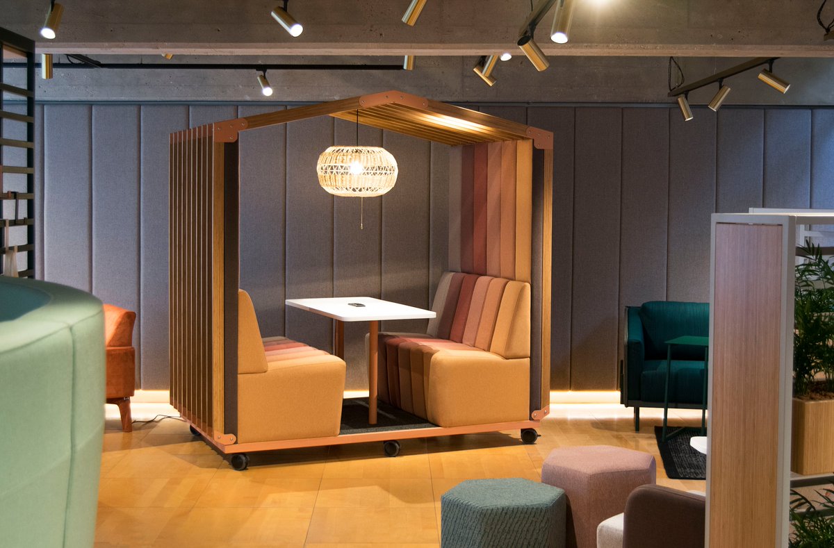 'Bodyn' has landed at our London showroom! Upholstered in a beautiful spectrum of Inloom fabrics, with #sustainable Bamboo detailing and castors for ultimate flexibility. Get in touch to  arrange your visit.