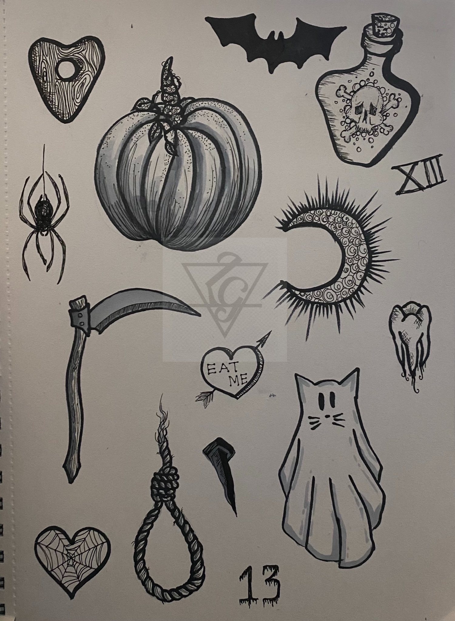 Update 70+ pumpkin tattoo flash - esthdonghoadian