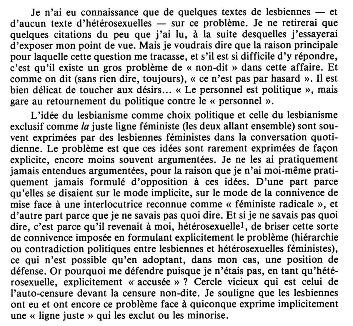 vicieux ? Comment justifier de se défendre d’une accusation qui n’est qu’implicite (problème auquel sont également confrontées les lesbiennes par ailleurs face aux personnes qui les excluent ou les minorisent implicitement) ?