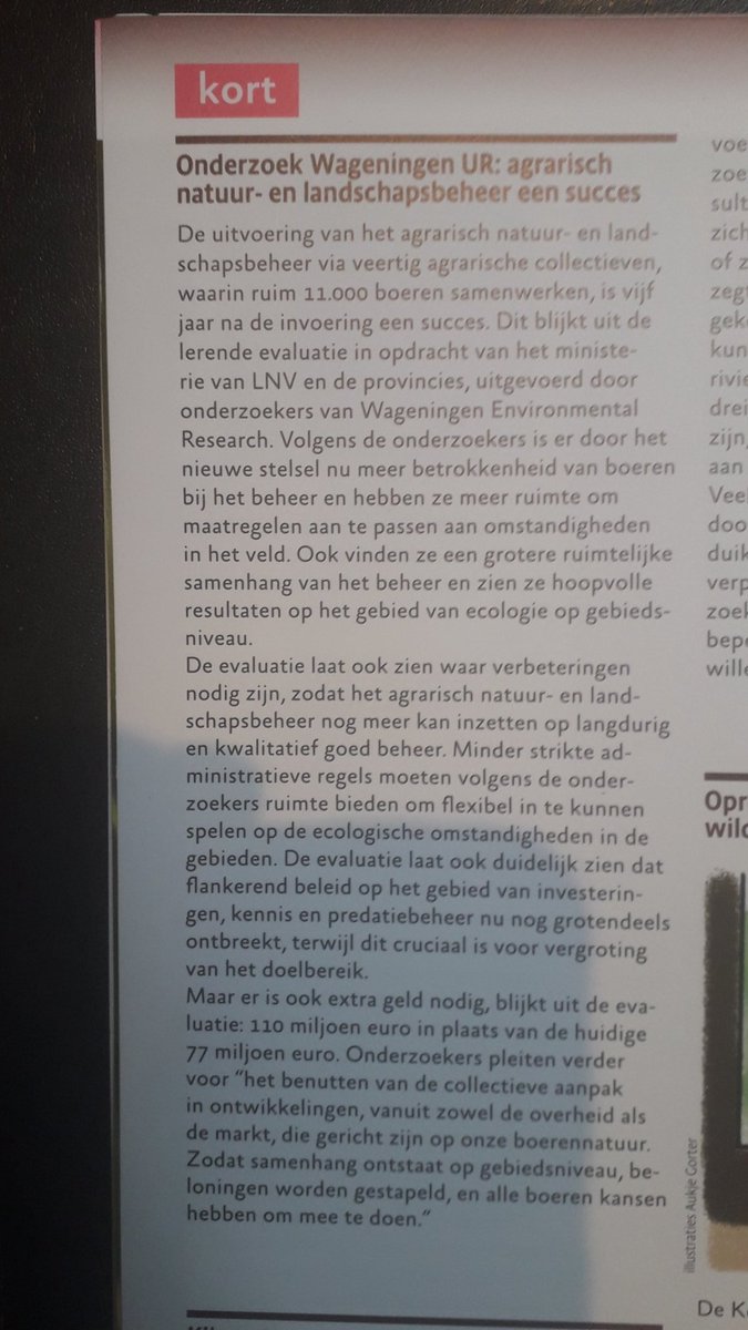 Ploegdriever (@ploegdrieveranv) on Twitter photo Uit Vakblad natuur bos en landschap: ANLb een succes 5 jaar na invoering volgens onderzoek <a href="/WUR/">Wageningen U&R</a>. Verbeteringen nodig op langdurig en kwalitatief goed beheer. <a href="/karenhinkamp/">Karen Hinkamp</a> <a href="/jsloothaak/">Jochem Sloothaak</a> @JoostvanKuijk <a href="/PatrickAJansen/">Patrick Jansen 🐾</a> @RadboudHL <a href="/ViaStichting/">Stichting Via Natura</a> <a href="/RMeussen/">Robin Meussen</a> Uit Vakblad natuur bos en landschap: ANLb een succes 5 jaar na invoering volgens onderzoek <a href="/WUR/">Wageningen U&R</a>. Verbeteringen nodig op langdurig en kwalitatief goed beheer. <a href="/karenhinkamp/">Karen Hinkamp</a> <a href="/jsloothaak/">Jochem Sloothaak</a> @JoostvanKuijk <a href="/PatrickAJansen/">Patrick Jansen 🐾</a> @RadboudHL <a href="/ViaStichting/">Stichting Via Natura</a> <a href="/RMeussen/">Robin Meussen</a>