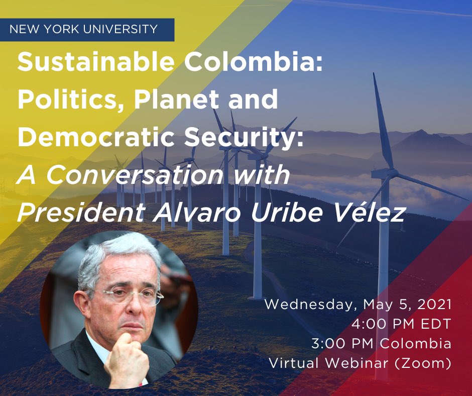 GeovannyVicentR's tweet photo. 📣Colombia is reportedly Latin America’s oldest #democracy. I’m honored to moderate an @nyuniversity @BrademasCenter #DCDialogues w/ President @AlvaroUribeVel + @deWindt_IIJS to examine achievements + challenges in #Colombia’s past, present + future.

RSVP:https://t.co/kdpkBCaiLu https://t.co/U7IXRthoJC