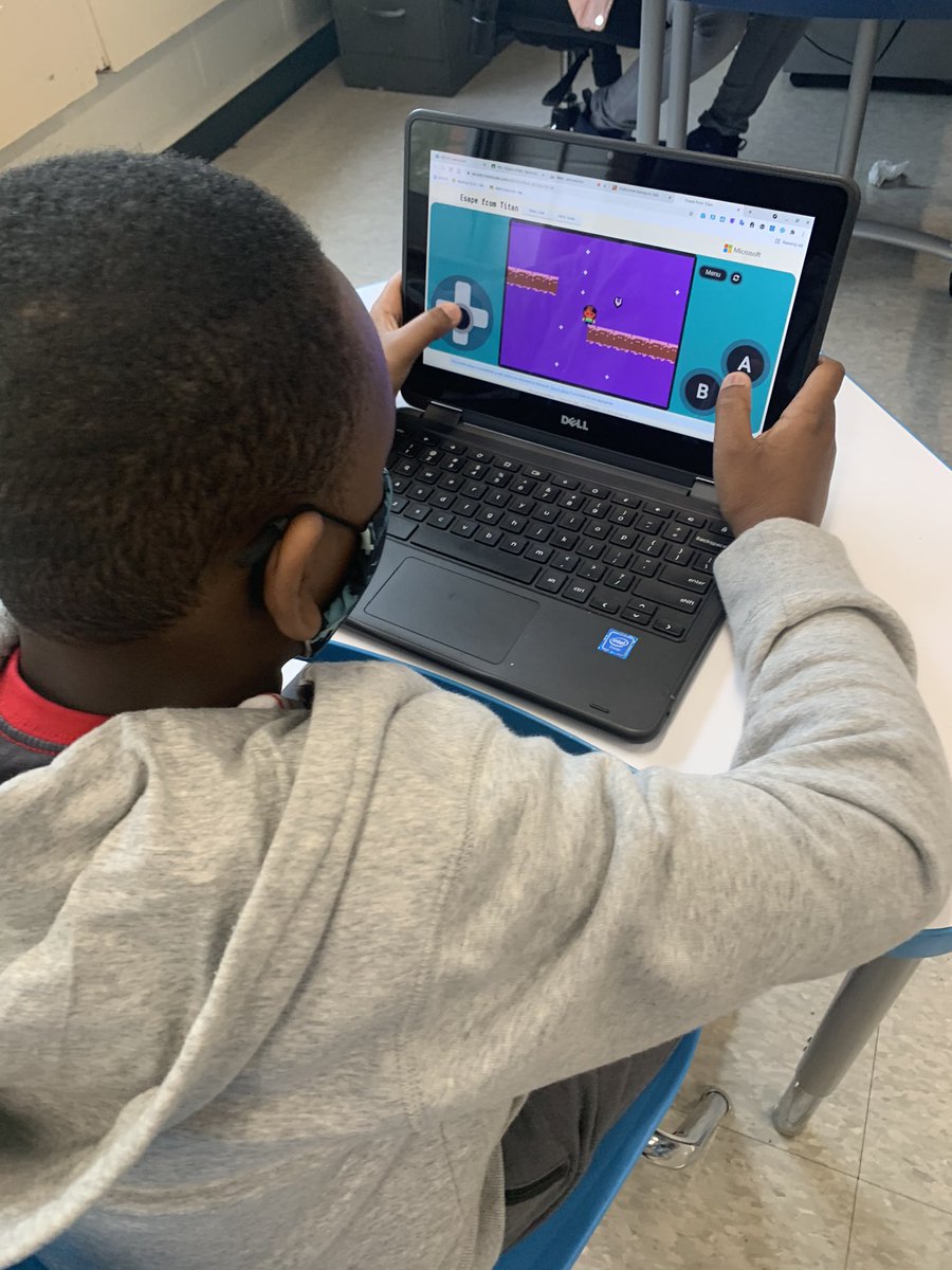 Our class had so much fun playing the platform games that <a href="/ecappellonecsd/">ethomascappello</a> NFA Marist Program scholars developed! These talented students created engaging games with really cool graphics. 💙💛 <a href="/ByrneLearning1/">Josephine Byrne</a> #ShoulderUp
