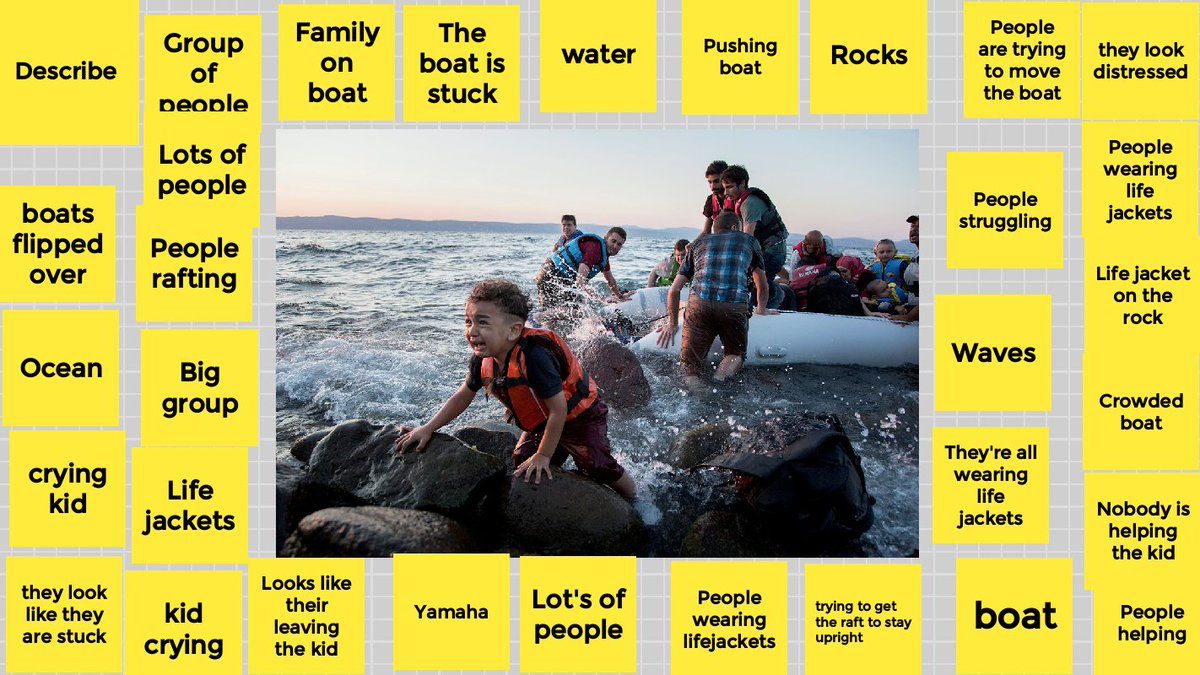 iamnoadaniel's tweet photo. For his #Snapshot (student-led #FridayPhoto) he was drawn to this image and, through this task learned about #refugees. He shared his research and learning as well as  this quote: No one puts their children in a boat unless the water is safer than the land."
-Warsan Shire #SLIFE https://t.co/5E05eZMY0P