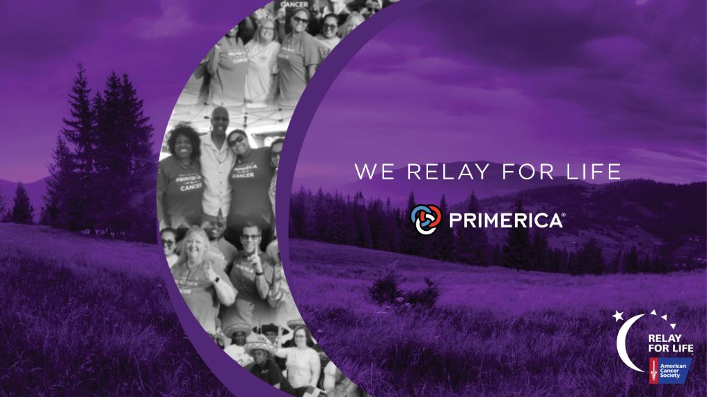 Primerica's tweet photo. We have all been affected by #cancer in some way. That’s why #Primerica rallies to raise money for @RelayforLife. #relayforlife https://t.co/FNQ2Otb7ie