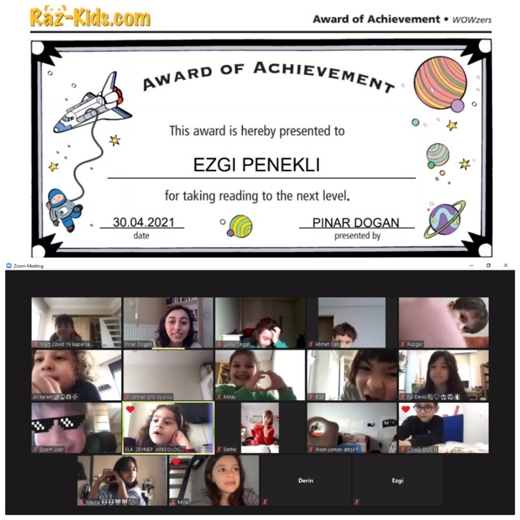 BademliEnglish's tweet photo. Our Bilingual 1st graders got their certificates! Through the partnership between #LearningAtoZ and #UNICEFKidPower, our students donated their hard-earned stars to a good cause! @bkmatthewbenton @HuruOner @DenizKCoskun @akkay_esra @OToktasl @LearningAtoZ https://t.co/eux5M6svja