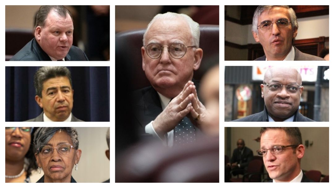 BlockClubCHI's tweet photo. Chicago is routinely named the most corrupt city in the U.S. We've had 30 aldermen convicted of corruption since '73.

Here's a list of aldermen who have been indicted, raided or implicated by the feds, criminally charged or convicted just since 2019: https://t.co/capXn9OIx6. https://t.co/SPcJjqHkeB