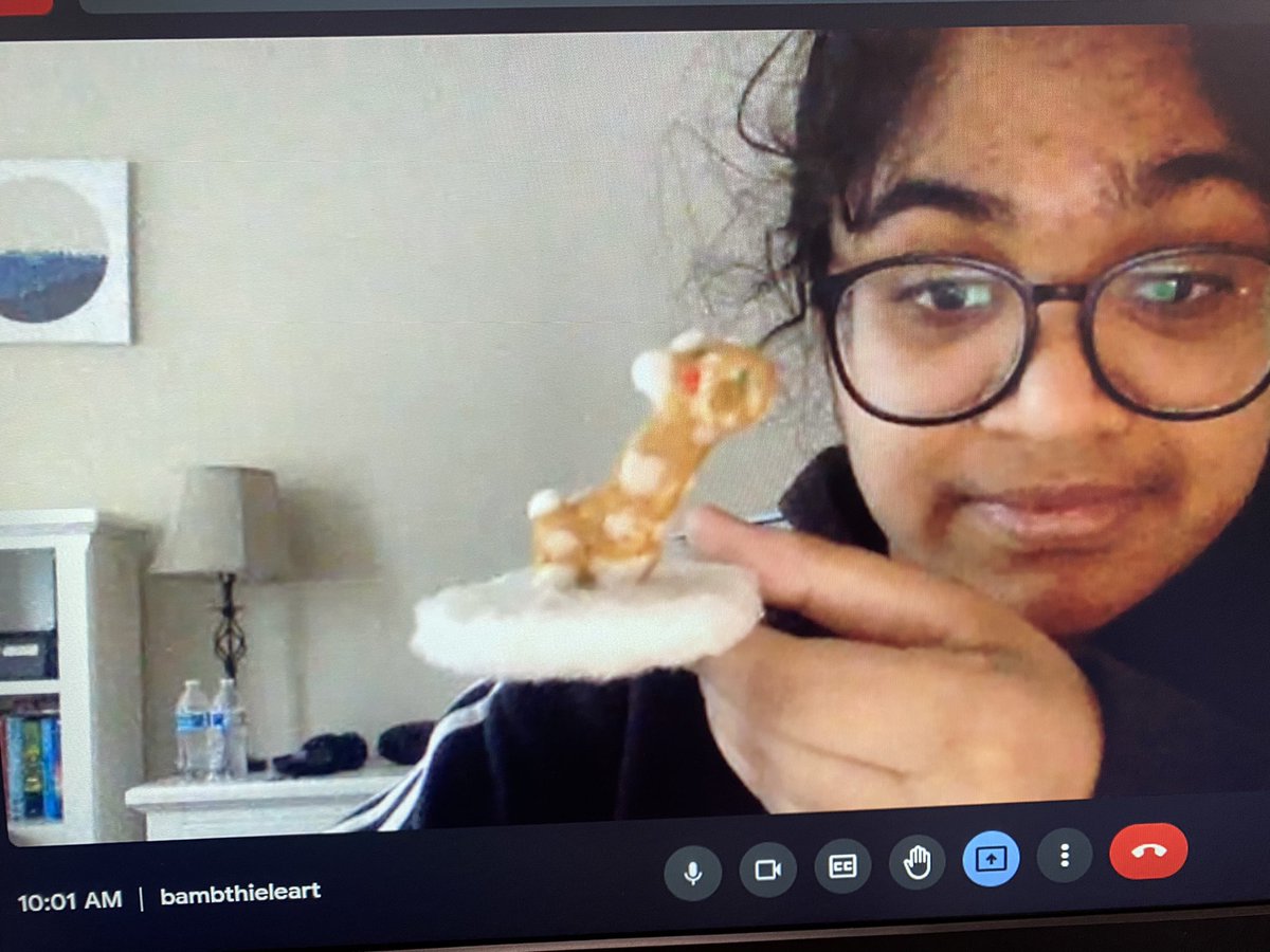 mrsthiele's tweet photo. DL and in-person students in 8th grade 3D Art are experiencing Needle Felting for the first time! @BAM_MS_Official @rdawson2213 #felting #needlefelting #fiberart #arted #artteacher #artlesson #artclass #concurrentteaching #lcps21 #sculpture #teach https://t.co/CKAreeE60O