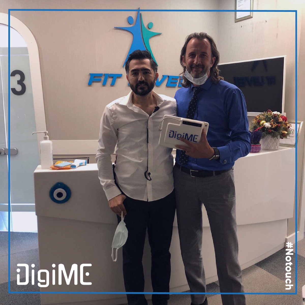 Digime3D's tweet photo. DigiME ailesi büyümeye devam ediyor... 🏃🏻🏃🏻♂️@Fitlevel_Ankara aramıza katıldı. ✅
.
#temasyok #notouch #gym #fitness #3dbodyscan #hightechnology #bodyfat #affordable #portable #digiME #healthtech #health #scan #DigiSports #DigiME #DigiMotion #DigiSize #3dscan https://t.co/QDFXDj6MxL
