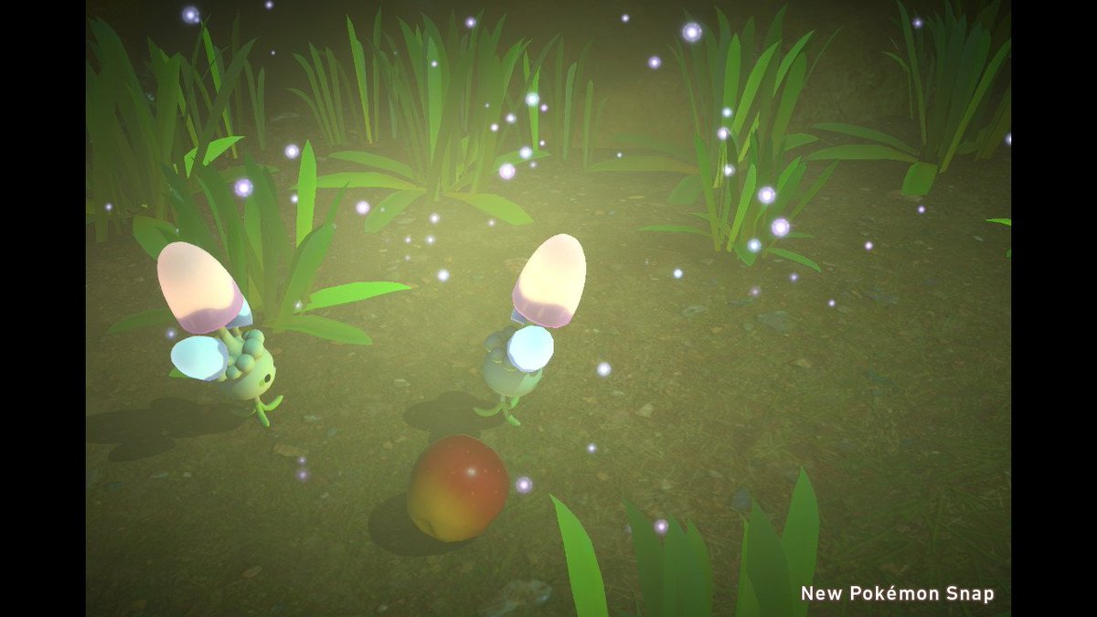 ImJustAngel_ttv's tweet photo. So... playing pokemon snap I threw an apple to a morelull to have a nice pic but I hit him and looks like he died and his friends mourned his death, Im so sorry, it wasn't my intention  😔 https://t.co/UcqtKOaAyH