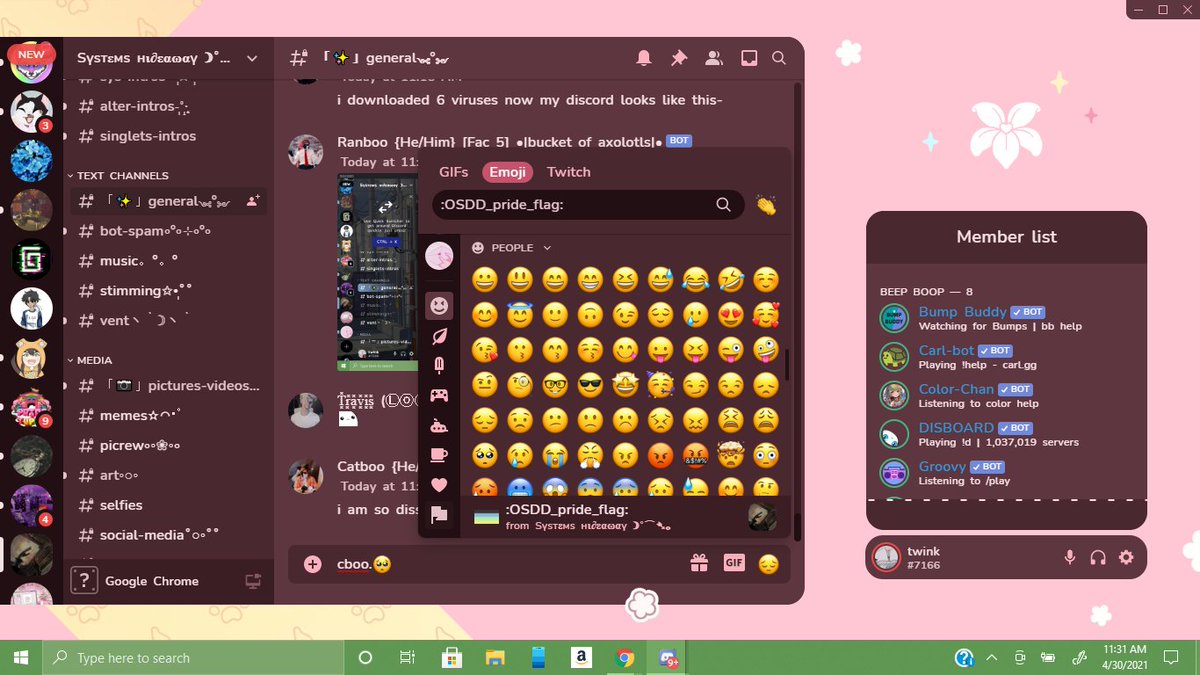 AxolotlSystem's tweet photo. omg- corpse and catboo ruined our discord- or is it better?? https://t.co/CkuSGJhbag