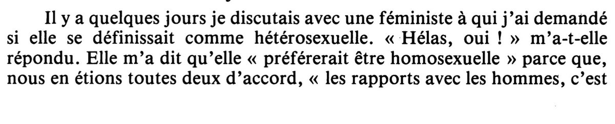 qu’il s’agit d’une libération de ce désir que ces femmes pouvaient avoir mais que toutes les femmes ne peuvent pas avoir, je pense sincèrement que certaines ne peuvent pas l’avoir.