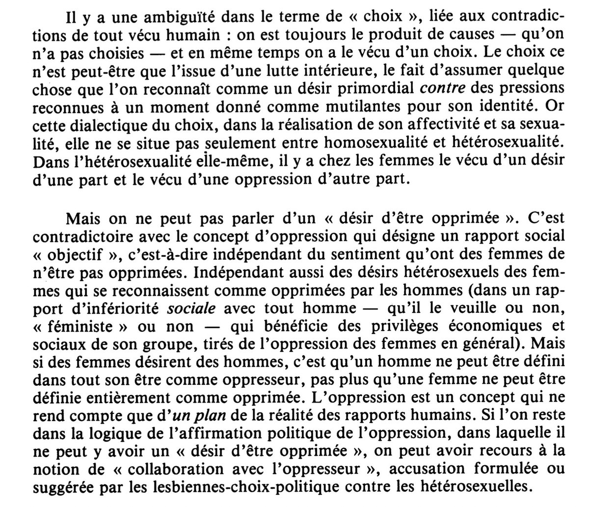 comme opprimée”. On ne peut donc pas parler de “désir d’être opprimée”.