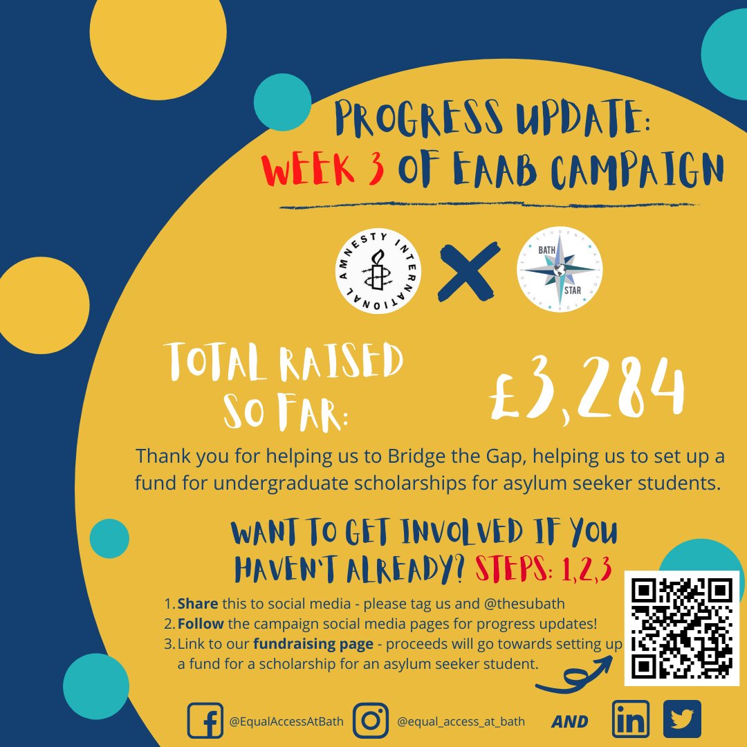 EqualAccessBath's tweet photo. https://t.co/338oG8T7yk
Thank you all so so much for helping us raise all this money so far!!
We still have a long way to go to reach our goal (and more!) so if you can, please help this amazing cause by donating whatever you can.
We appreciate all of your support massively. https://t.co/J542GRyAqo