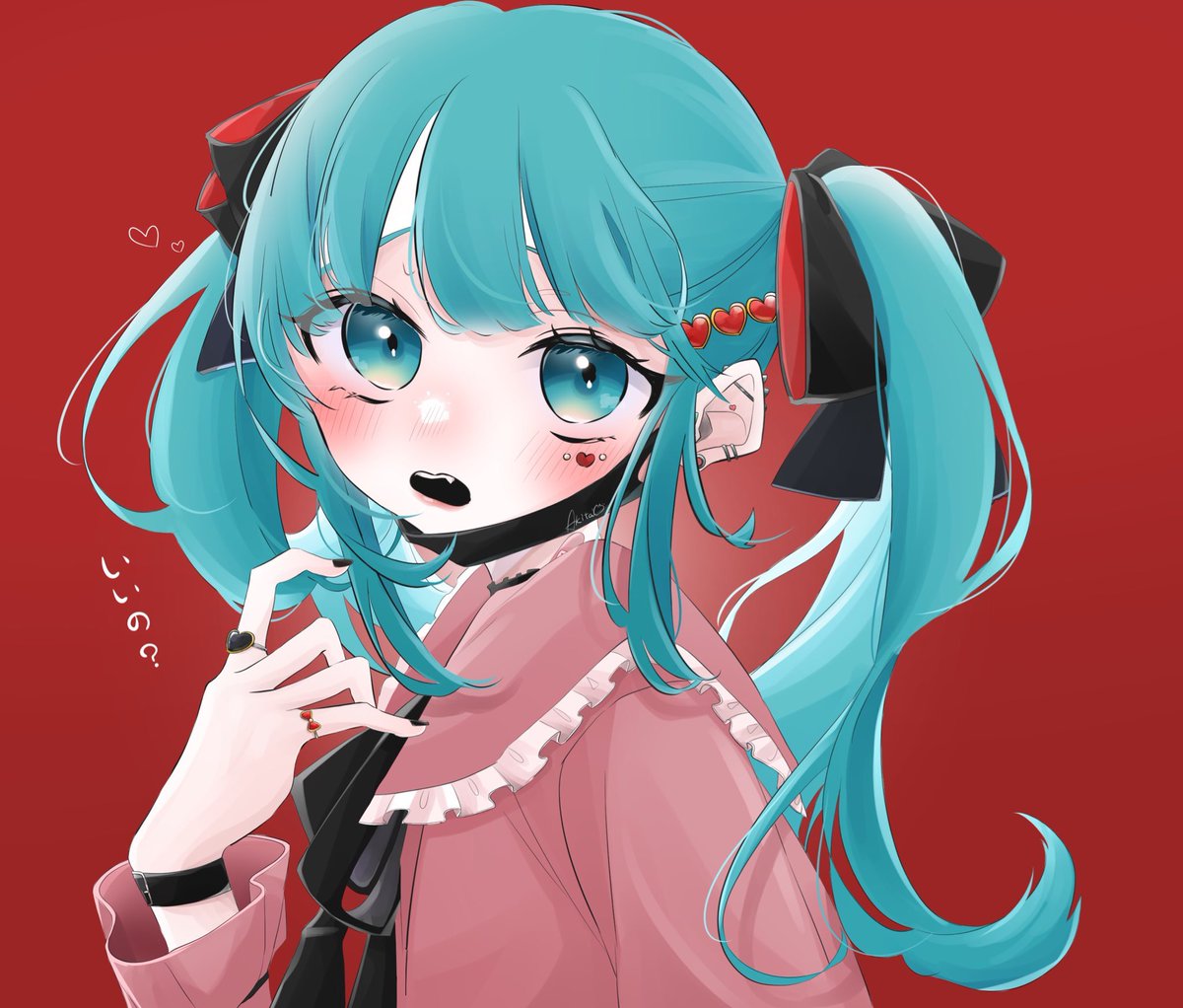 初音ミク ,ラビット・ユキネ ,雪ミク 「#今月描いた絵を晒そう
四枚じゃ足りないよぅ 」|猫間 ｱｷ🐈🐾のイラスト