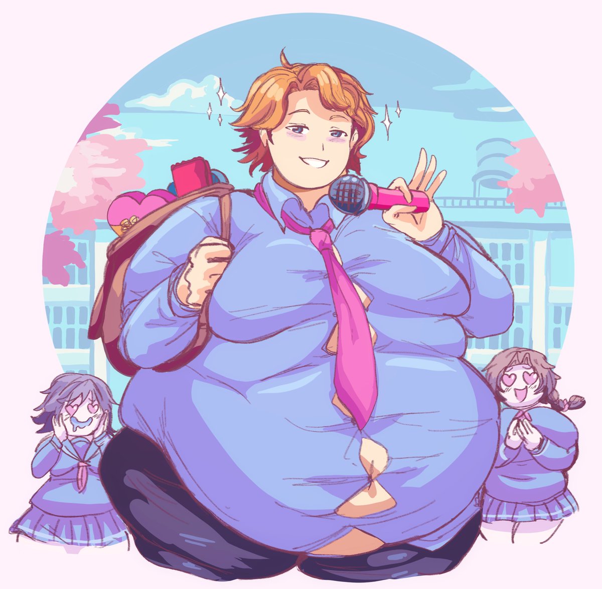 I know Senpai is a parody on dating sim games but he's really cute still 🙈