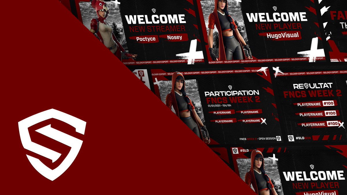 Graphic charter for <a href="/SoldierEsport/">Soldier Esport</a> 
- Request : <a href="/LOZYXOff/">LOZYX</a> 
 
Behance project here : behance.net/gallery/118507…

#SLDWIN