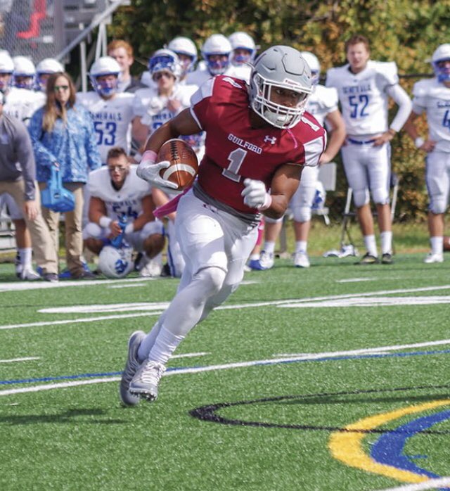 LeonusPeterson's tweet photo. BLESSED to receive an offer from Guilford College🛢 @CoachKBarr @VarinaFootball @RecruitingVHSFB https://t.co/5PTLNsWYca