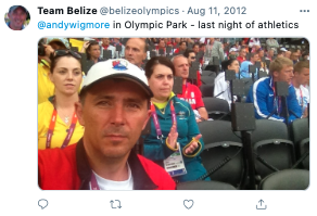 My first logical question is whether this "Team Belize" account is indeed Wigmore? The tweets and his Belize history, make it almost certain. But there are also selfies from 2012-2016 - way prior to his being a household name - that make it near 100%. /2