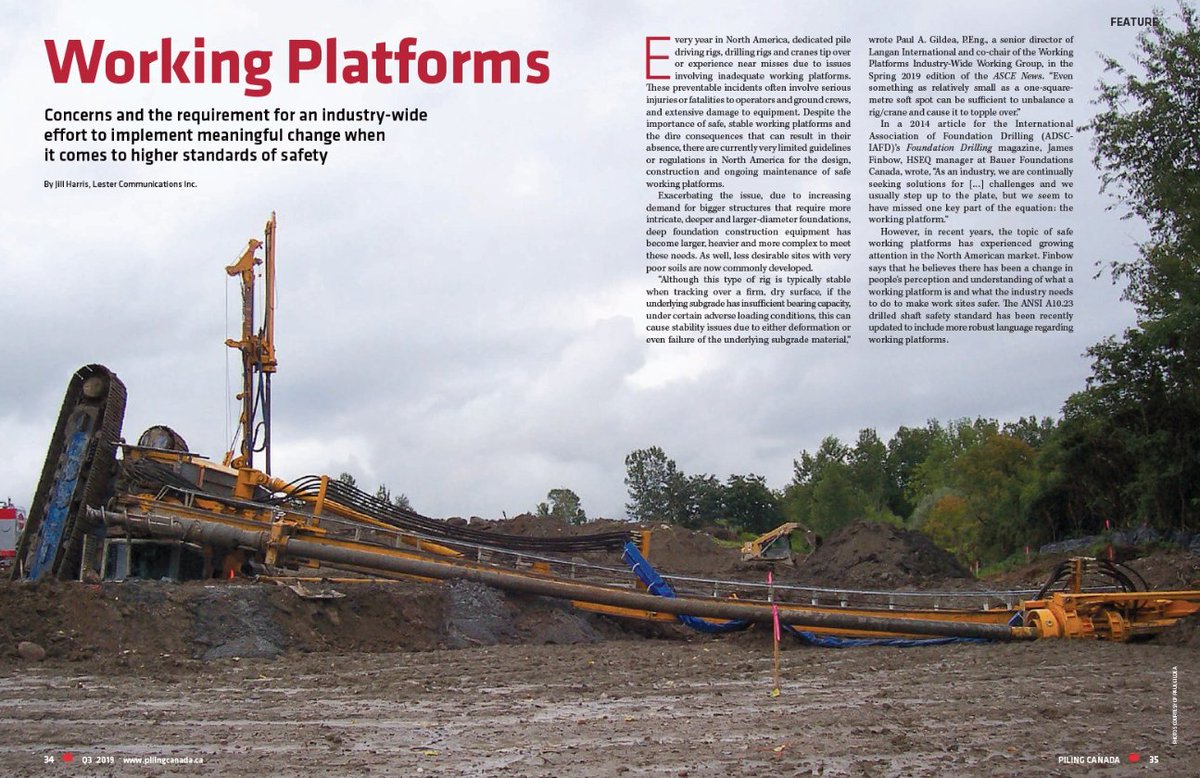 PilingCanada's tweet image. For North American Occupational Safety and Health Week we're encouraging all those in the #DeepFoundations sector to look at how they can make improvements to jobsites.

We're highlighting an important topic #WorkingPlatforms. Re-read the Q3 2019 feature:

pilingcanada.ca/digital/2019/Q…