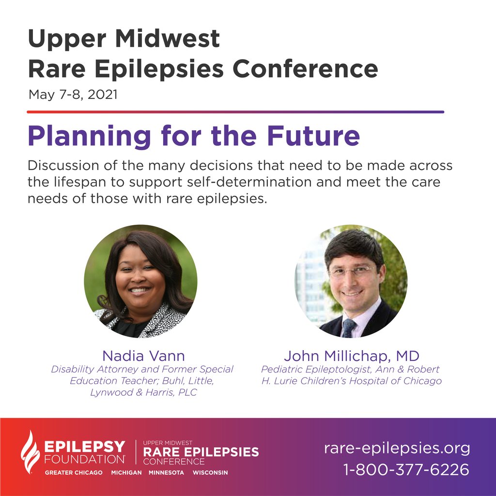Plan for the future with Nadia Vann and Dr. John Millichap as they discuss supporting those with rare epilepsies across the lifespan. Register for free at rare-epilepsies.org. #rareepilepsy #epilepsy