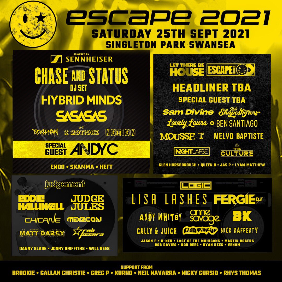 HUGE LINE UP ANNOUNCEMENT 🚨🚨 tickets securable with just a £5 deposit! Buy now >> escapefestival.co.uk/book-tickets/
