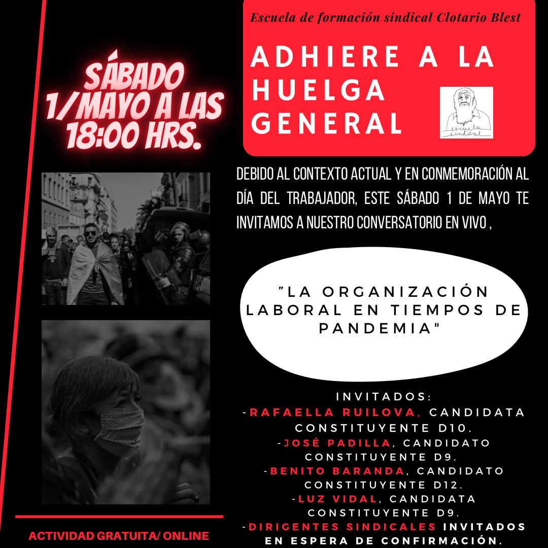 ¡Todxs invitadxs! #ParoNacional30A
#HuelgaGeneralSanitaria @PLSindical @SindicatoRBB @sintracap @CmrSindicato @EscuelaSindical @esindicalpucv @SindicalUV @ccu_federacion @sindicatoclaro @SindicatoSbux @SindicatoCDF