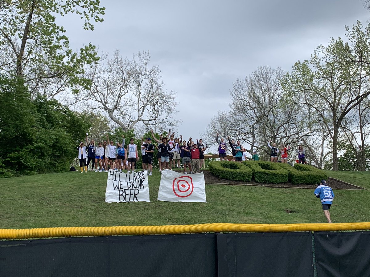 It’s ODU Day and the Ant Hill is packed for the last home series. SAAC President Matt King and RA Caleb Strohmeier to throw out the first pitch at 12:40! #itstimetohydrate