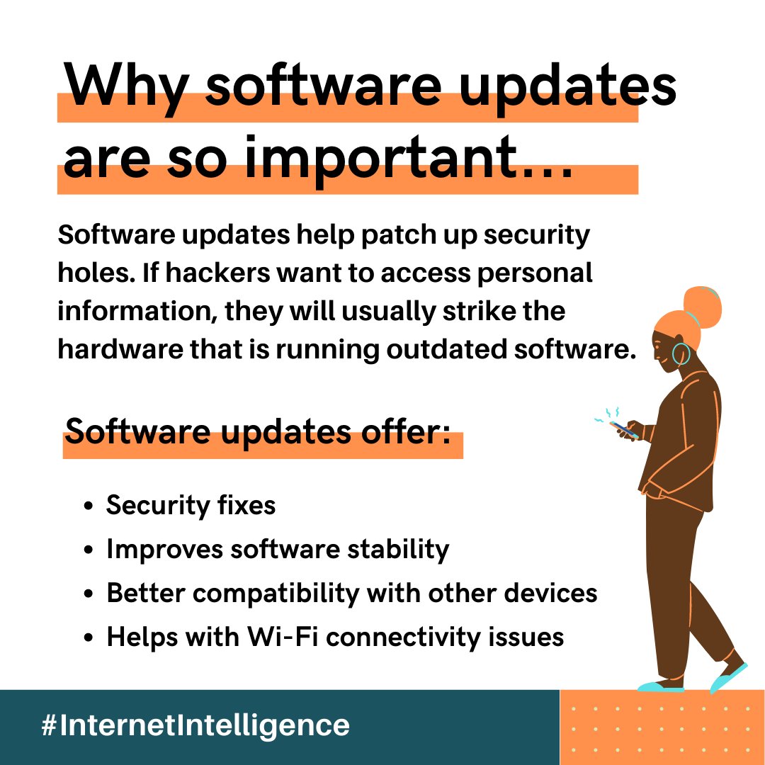 ncfottawa's tweet photo. Software updates are one of the best steps to take to keep your smartphone secure and to prevent identity theft. Discover more #InternetIntelligence tips here: https://t.co/7qyMVmhN05. Thanks to @acfoOttawa for their support of this work through their Bilingual Ottawa program. https://t.co/Tc5oyUavOa