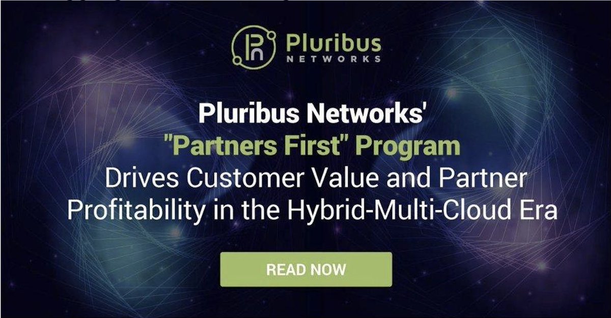 pluribusnet's tweet image. Pluribus Networks Unveils “Partners First” Program to Drive Customer Value and Partner Profitability in the Hybrid-Multi-Cloud Era. Learn more: bit.ly/2PwO3p2 #SDN #DisaggregatedNetworking