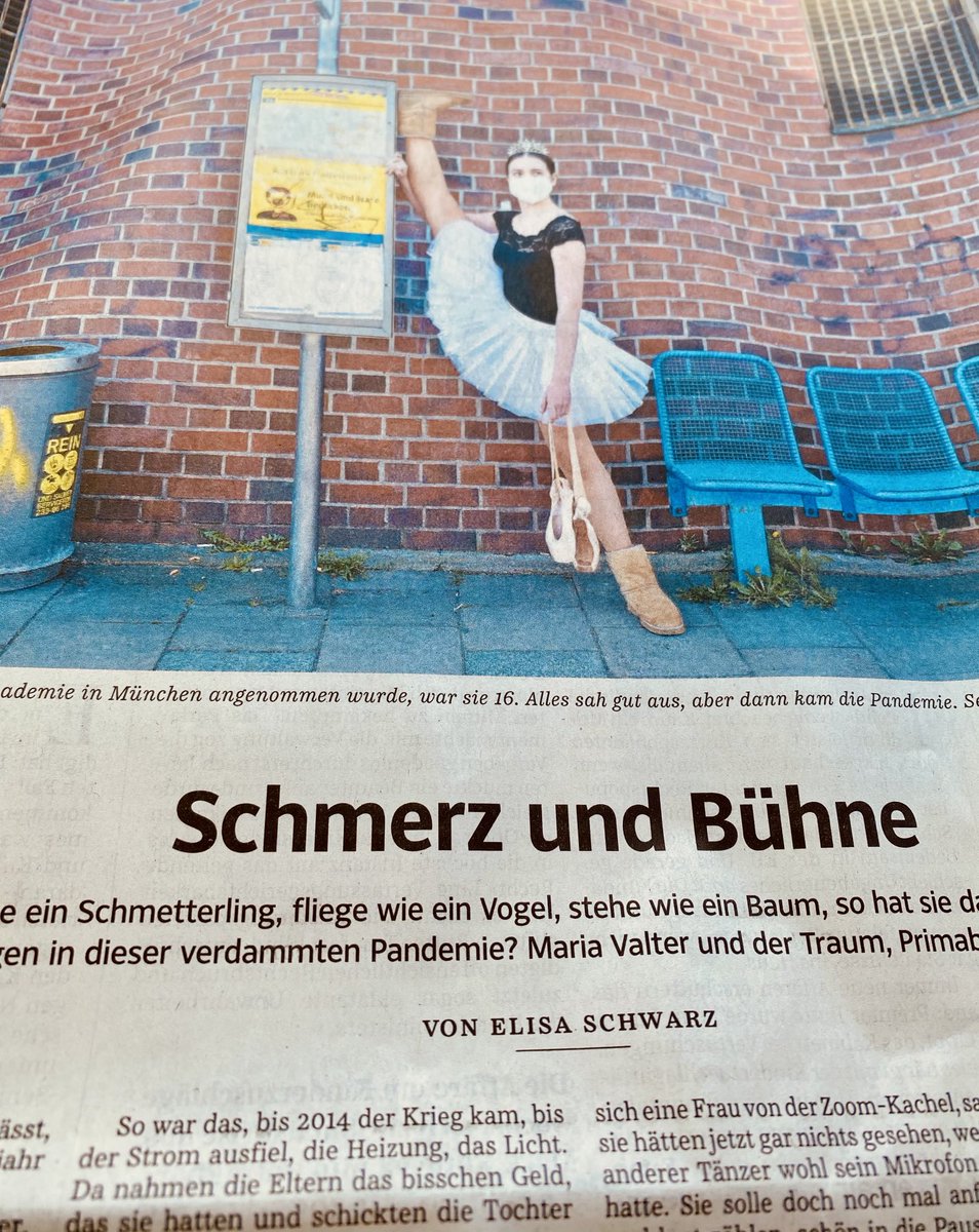 Manchen raubt Corona nicht nur ein Jahr, sondern die ganze Karriere. ⁦<a href="/Eliischwa/">Elisa Schwarz</a>⁩ über blutige Zehen, abgesagte Auditions und den großen Traum, Primaballerina zu werden. Mit Fotos von Alessandra Schellnegger auf der S3 der ⁦<a href="/SZ/">Süddeutsche Zeitung</a>⁩