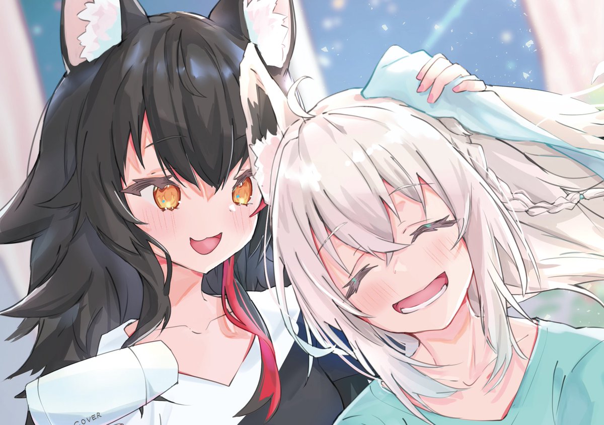 フブキ ゆりちゅーぶ5に参加させて頂いてます 大神ミオ 白上フブキのてぇてぇイラス むらさめしん パーカー予約受付中 のイラスト フブキ ゆりちゅーぶ5に参加させて頂いてます 大神ミオ 白上フブキのてぇてぇイラス むらさめしん パーカー予約受付中 のイラスト