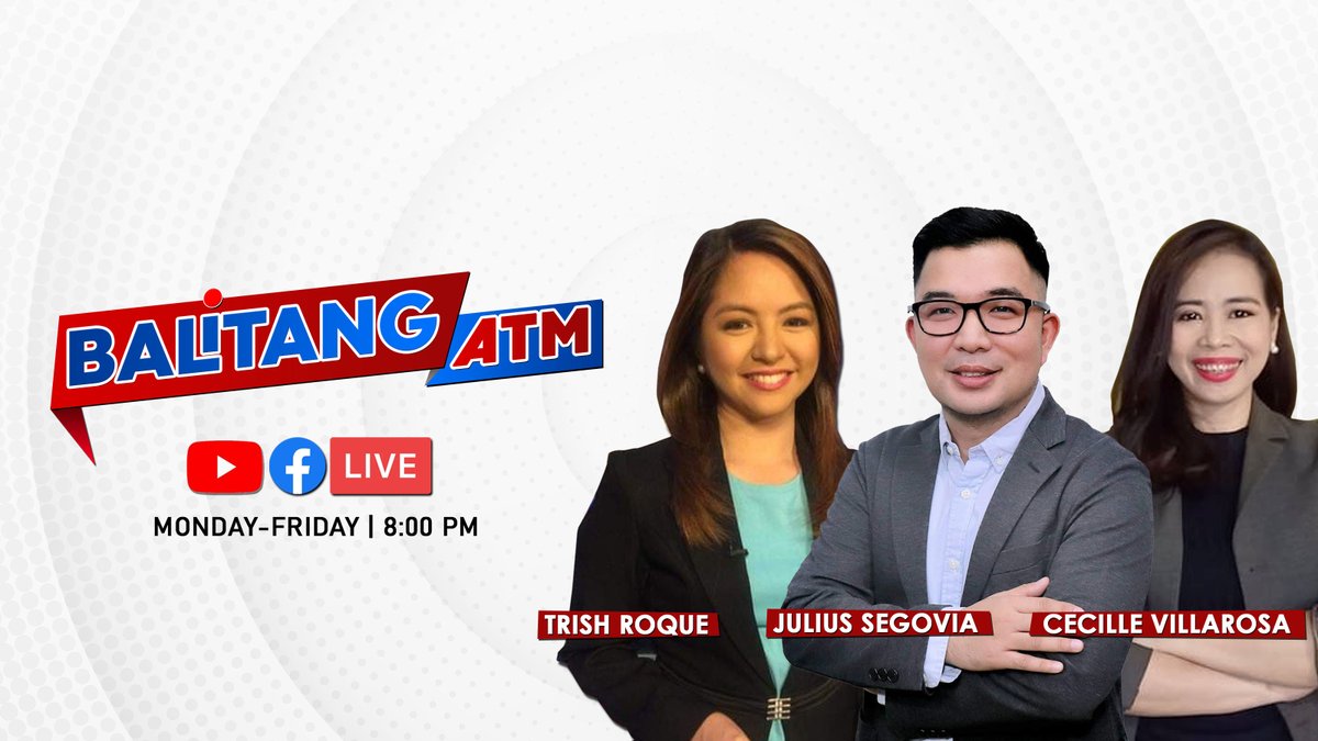 Filipinas_MB's tweet photo. LIVE NA ANG MGA BALITANG NAPAPANAHON, MAKABAGO, AT TOTOO!!!
TUMUTOK NA SA #BalitangATM SA #FilipinasMalayangBalita
KASAMA SINA @jamsegovia_121, @CecilVillarosa AT @trish_roque!!!
WATCH Live:
YT: https://t.co/5mx1U52ntA
FB: https://t.co/t6elbXiuzo https://t.co/5TJ0GZEIBY