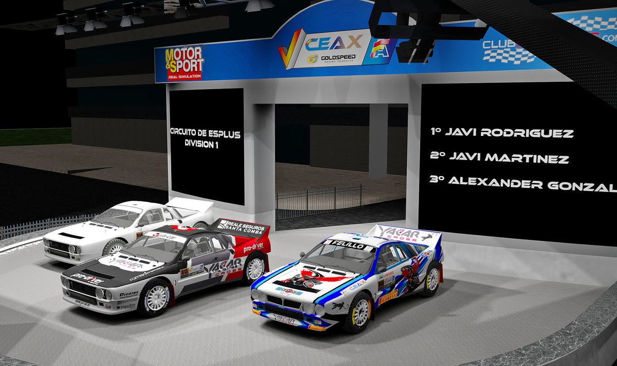 MotorReal's tweet image. PODIO DE LOS GANADORES DEL AUTOCROSS CIRCUITO DE ESPLUS VIRTUAL 2021 DIVISION CAR-CROSS. @CeaxVirtual 
1º @JaviCabeza28 
2º @PituJavi 
3º Alexander González