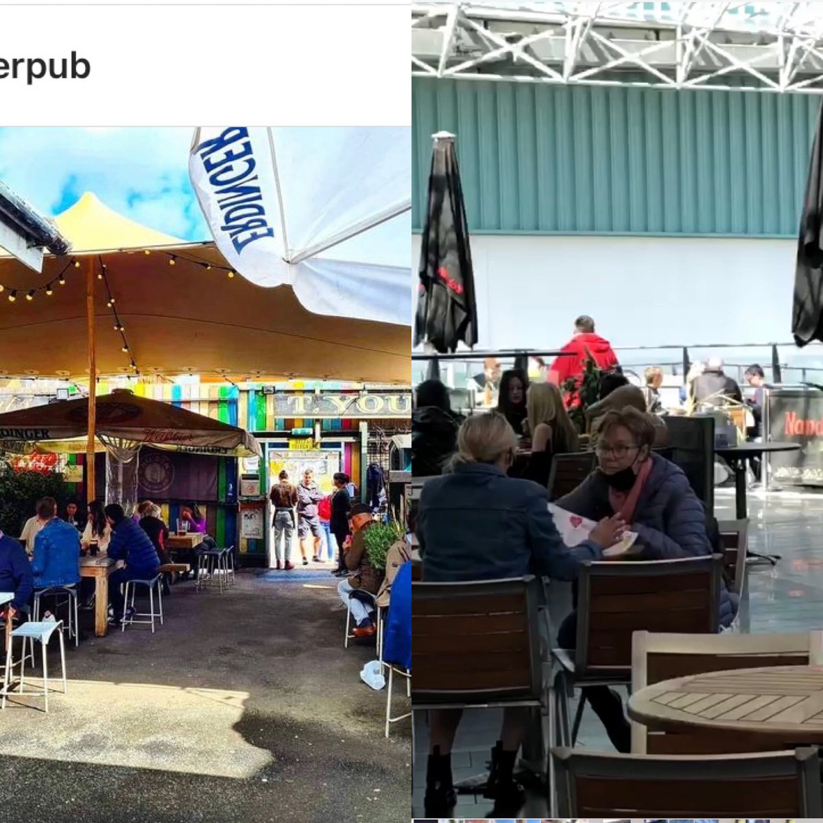 Can someone please explain to me why the one on the left isn’t compliant, but the one on the right (effectively inside) is? A level playing field isn’t a big ask.