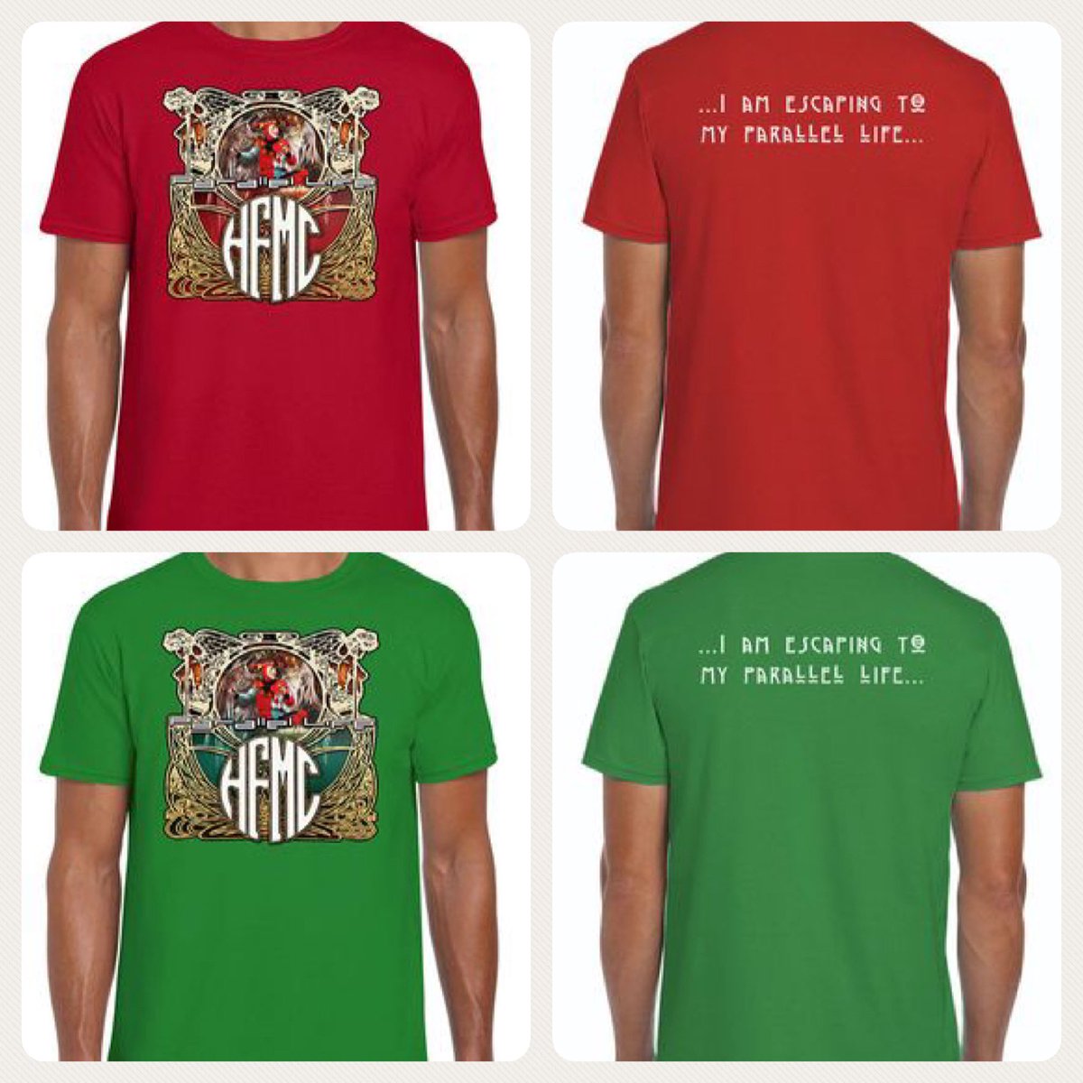 hfmcband's tweet photo. We have now lowered the price on our remaining popular Parallel Life T-shirt. Please visit https://t.co/G3XpOJcVhP for order. https://t.co/1JjOBf7D1K